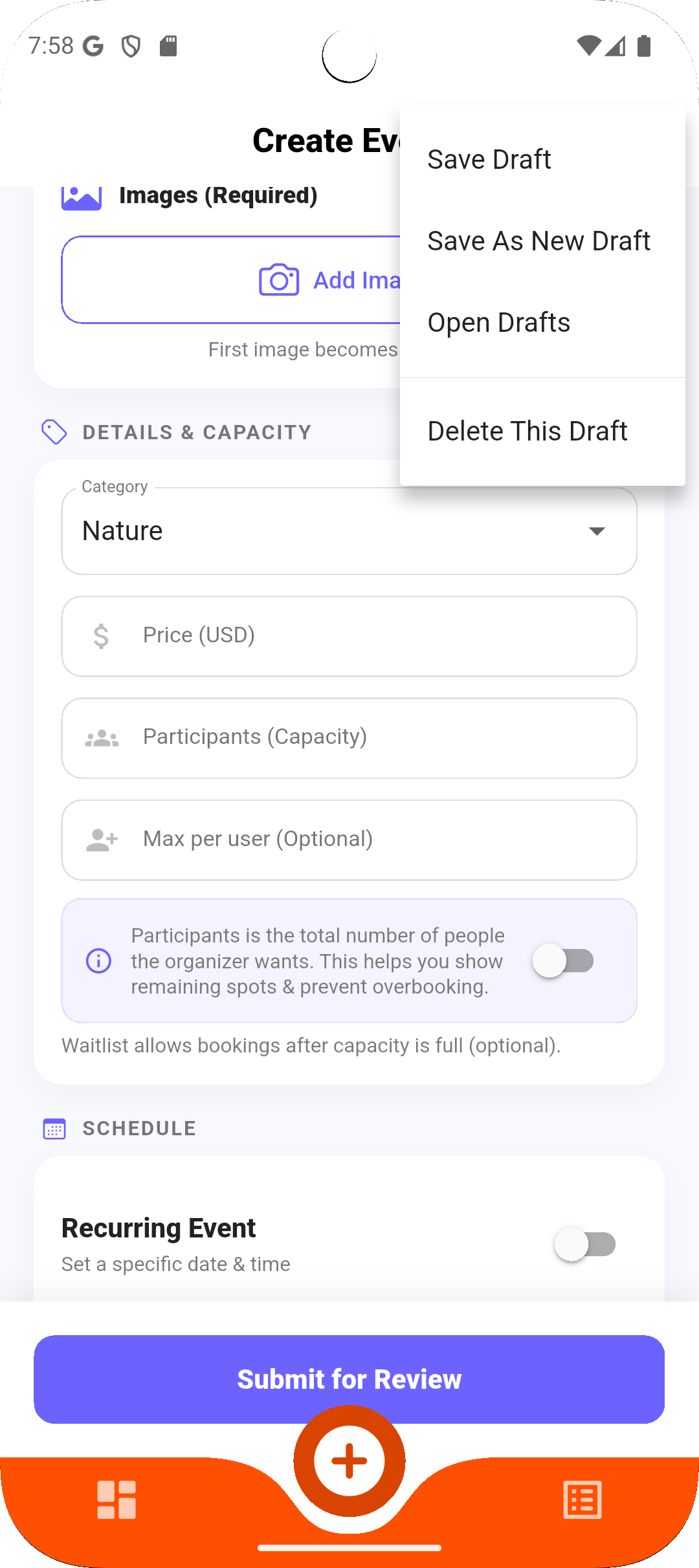 Organizer app preview 22